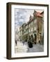 Ulice K Mostu, Mala Strana, Prague, Illustration from Stara Praha-Vaclav Jansa-Framed Giclee Print