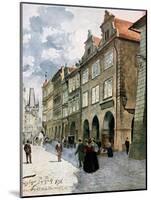 Ulice K Mostu, Mala Strana, Prague, Illustration from Stara Praha-Vaclav Jansa-Mounted Giclee Print