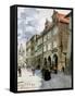 Ulice K Mostu, Mala Strana, Prague, Illustration from Stara Praha-Vaclav Jansa-Framed Stretched Canvas