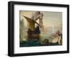 Ulisse et les Sirenes - Ulysses and the Sirens, 1875-1880-Gustave Moreau-Framed Giclee Print