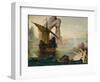 Ulisse et les Sirenes - Ulysses and the Sirens, 1875-1880-Gustave Moreau-Framed Giclee Print