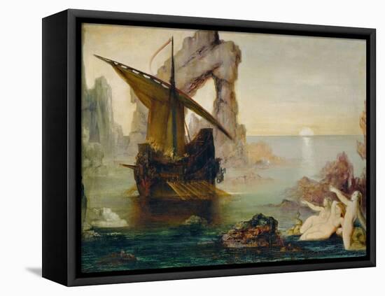Ulisse et les Sirenes - Ulysses and the Sirens, 1875-1880-Gustave Moreau-Framed Stretched Canvas