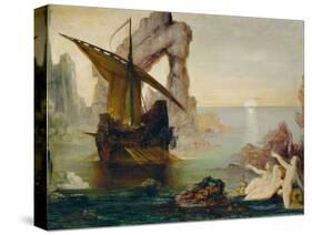 Ulisse et les Sirenes - Ulysses and the Sirens, 1875-1880-Gustave Moreau-Stretched Canvas