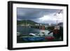 Ullapool Harbour on a Stormy Evening, Highland, Scotland-Peter Thompson-Framed Photographic Print