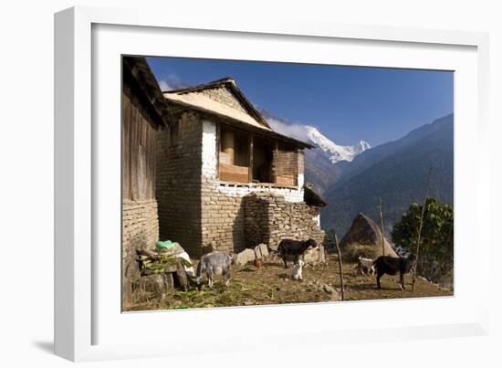 Ulleri Village, 2080 Metres, Annapurna Himal, Nepal, Himalayas, Asia-Ben Pipe-Framed Photographic Print