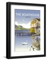 Ullswater Boathouse - Dave Thompson Contemporary Travel Print-Dave Thompson-Framed Art Print