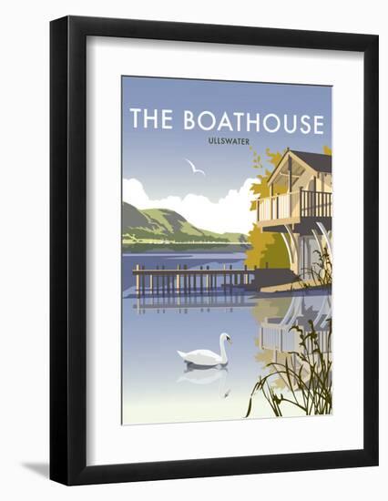 Ullswater Boathouse - Dave Thompson Contemporary Travel Print-Dave Thompson-Framed Art Print