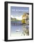 Ullswater Boathouse - Dave Thompson Contemporary Travel Print-Dave Thompson-Framed Art Print