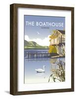 Ullswater Boathouse - Dave Thompson Contemporary Travel Print-Dave Thompson-Framed Art Print