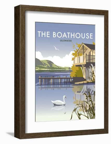 Ullswater Boathouse - Dave Thompson Contemporary Travel Print-Dave Thompson-Framed Art Print