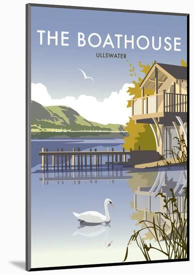 Ullswater Boathouse - Dave Thompson Contemporary Travel Print-Dave Thompson-Mounted Art Print