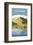 Ullswater - Dave Thompson Contemporary Travel Print-Dave Thompson-Framed Giclee Print