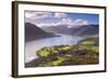 Ullswater from Gowbarrow Fell, Lake District National Park, Cumbria, England. Autumn-Adam Burton-Framed Photographic Print