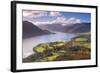 Ullswater from Gowbarrow Fell, Lake District National Park, Cumbria, England. Autumn-Adam Burton-Framed Photographic Print