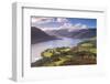 Ullswater from Gowbarrow Fell, Lake District National Park, Cumbria, England. Autumn-Adam Burton-Framed Photographic Print