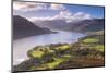 Ullswater from Gowbarrow Fell, Lake District National Park, Cumbria, England. Autumn-Adam Burton-Mounted Photographic Print