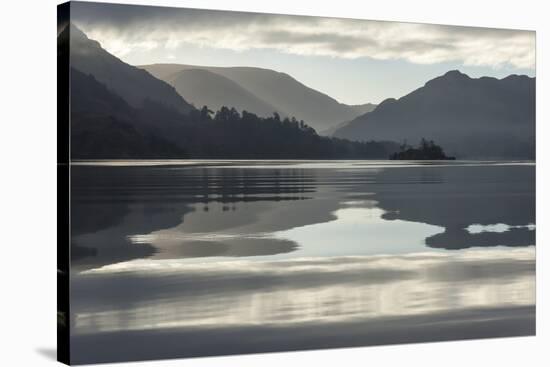 Ullswater, Little Island in November, Lake District National Park, Cumbria, England, UK-James Emmerson-Stretched Canvas