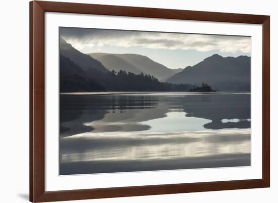 Ullswater, Little Island in November, Lake District National Park, Cumbria, England, UK-James Emmerson-Framed Photographic Print