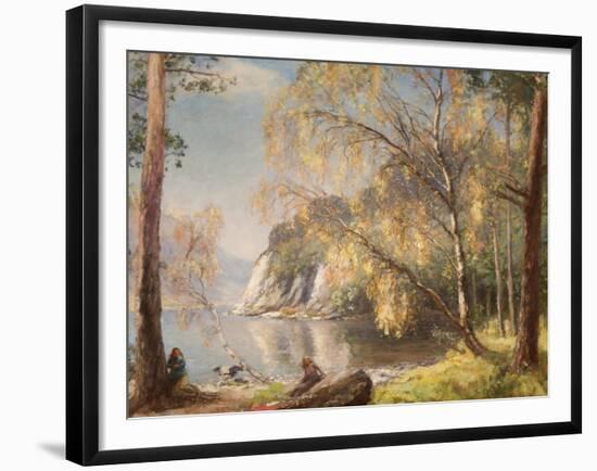 Ullswater, Silver and Gold, 1917-Sir David Murray-Framed Giclee Print