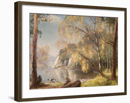 Ullswater, Silver and Gold, 1917-Sir David Murray-Framed Giclee Print