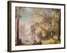 Ullswater, Silver and Gold, 1917-Sir David Murray-Framed Giclee Print