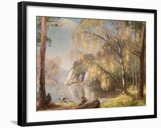 Ullswater, Silver and Gold, 1917-Sir David Murray-Framed Giclee Print