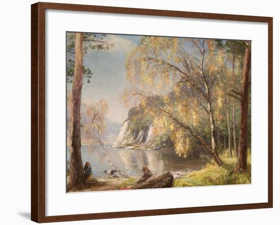 Ullswater, Silver and Gold, 1917-Sir David Murray-Framed Giclee Print