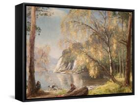 Ullswater, Silver and Gold, 1917-Sir David Murray-Framed Stretched Canvas