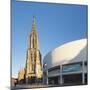Ulm Minster (Muenster) and Stadthaus Gallery, Ulm, Baden Wurttemberg, Germany, Europe-Markus Lange-Mounted Photographic Print
