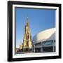 Ulm Minster (Muenster) and Stadthaus Gallery, Ulm, Baden Wurttemberg, Germany, Europe-Markus Lange-Framed Photographic Print