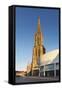 Ulm Minster (Muenster) and Stadthaus Gallery, Ulm, Baden Wurttemberg, Germany, Europe-Markus Lange-Framed Stretched Canvas