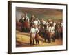 Ulm, October 20, 1805, Austrian General Karl Mack and His Staff Surrendering to Napoleon-Charles Thevenin-Framed Giclee Print