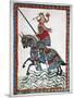 Ulrich Von Liechtenstein (1200 1278) on a Trip. Codex Manesse (Ca.1300)-null-Mounted Giclee Print