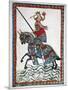 Ulrich Von Liechtenstein (1200 1278) on a Trip. Codex Manesse (Ca.1300)-null-Mounted Premium Giclee Print