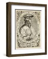 Ulrich Zwingli Swiss Religious Reformer-Theodor de Bry-Framed Art Print