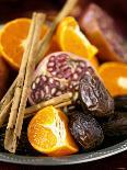 Mandarin Oranges, Dates, Pomegranate and Cinnamon Sticks-Ulrika Pousette-Stretched Canvas