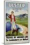 Ulster Invites Travel by Anchor Line Poster-null-Mounted Giclee Print