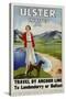 Ulster Invites Travel by Anchor Line Poster-null-Stretched Canvas