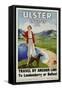 Ulster Invites Travel by Anchor Line Poster-null-Framed Stretched Canvas