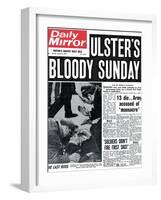 Ulster's Bloody Sunday. 13 Die... Army Accused of Massacre-null-Framed Photographic Print