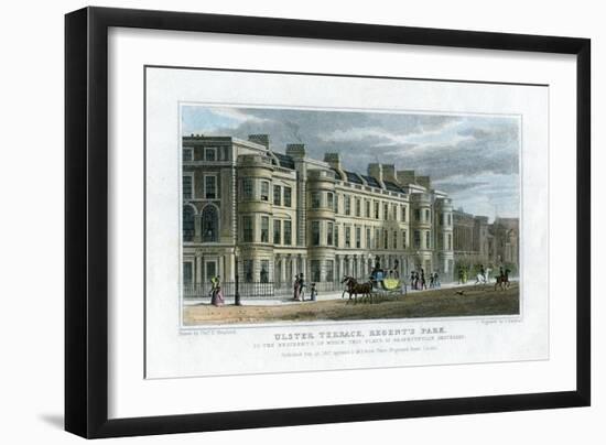 Ulster Terrace, Regent's Park, London, 1827-J Henshall-Framed Giclee Print