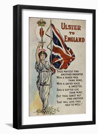 Ulster to England-null-Framed Giclee Print