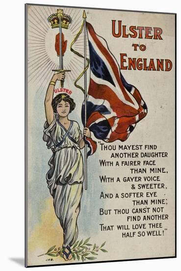 Ulster to England-null-Mounted Giclee Print