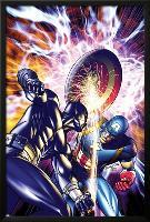 Ultimate Captain America Annual No.1 Cover: Captain America and Black Panther-Brandon Peterson-Lamina Framed Poster