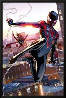 Ultimate Comics Spider-Man #25 Featuring Spider-Man, Spider Woman-David Marquez-Lamina Framed Poster