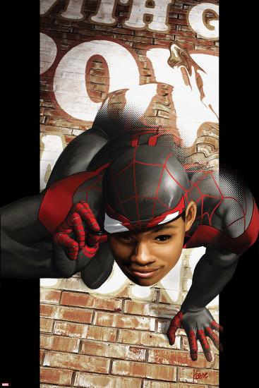 Ultimate Comics Spider-Man No.6 Cover: Spider-Man Transforming-Kaare Andrews-Lamina Framed Poster