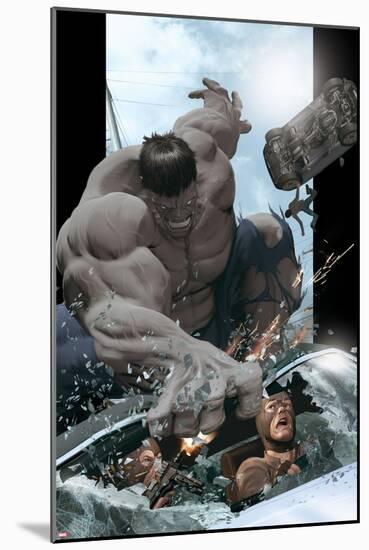 Ultimate Comics Ultimates No.8 Cover: Hulk Smashing-Kaare Andrews-Mounted Poster