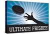 Ultimate Frisbee Blue Sports-null-Stretched Canvas