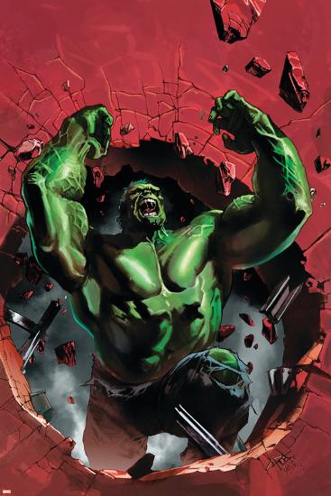 Ultimate Origins No.4 Cover: Hulk-Gabriele DellOtto-Lamina Framed Poster