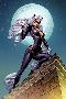 Ultimate Spider-Man No.152 Cover: Black Cat Standing on a Rooftop at Night-J. Scott Campbell-Lamina Framed Poster